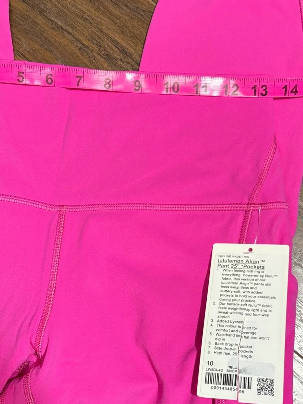 New with Tag Lululemon Align Sonic Pink Leggings